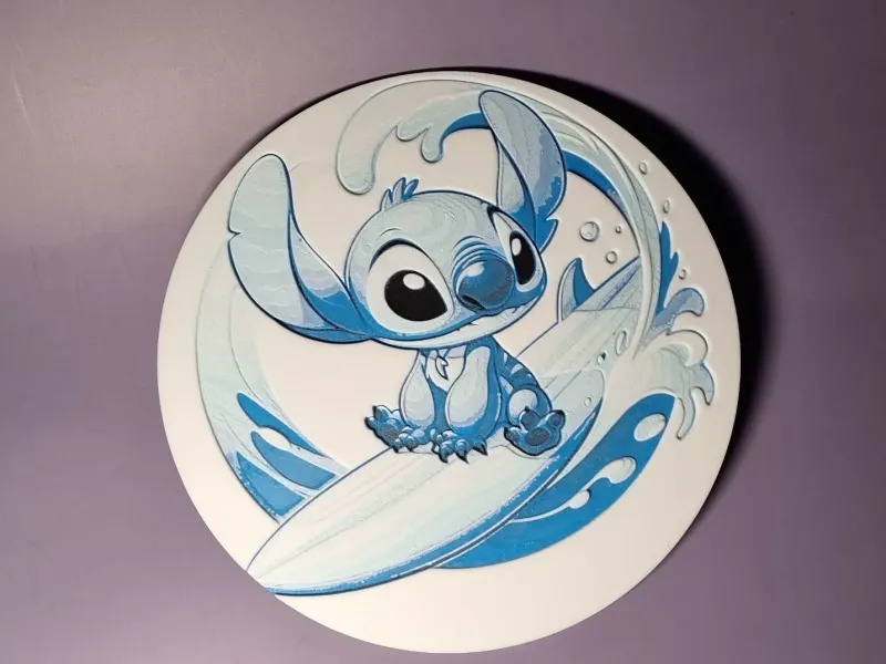 Stitch on the Wave (Hueforge)