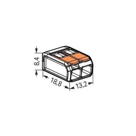 Gridfinity-Compatible Storage Bin for WAGO 221-412 Connector