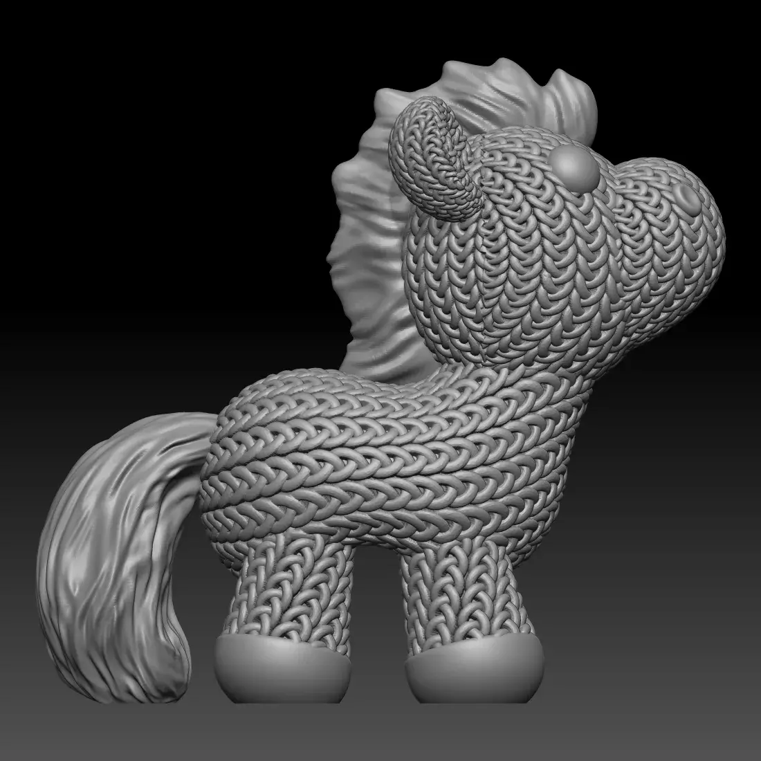 Knitted Horse