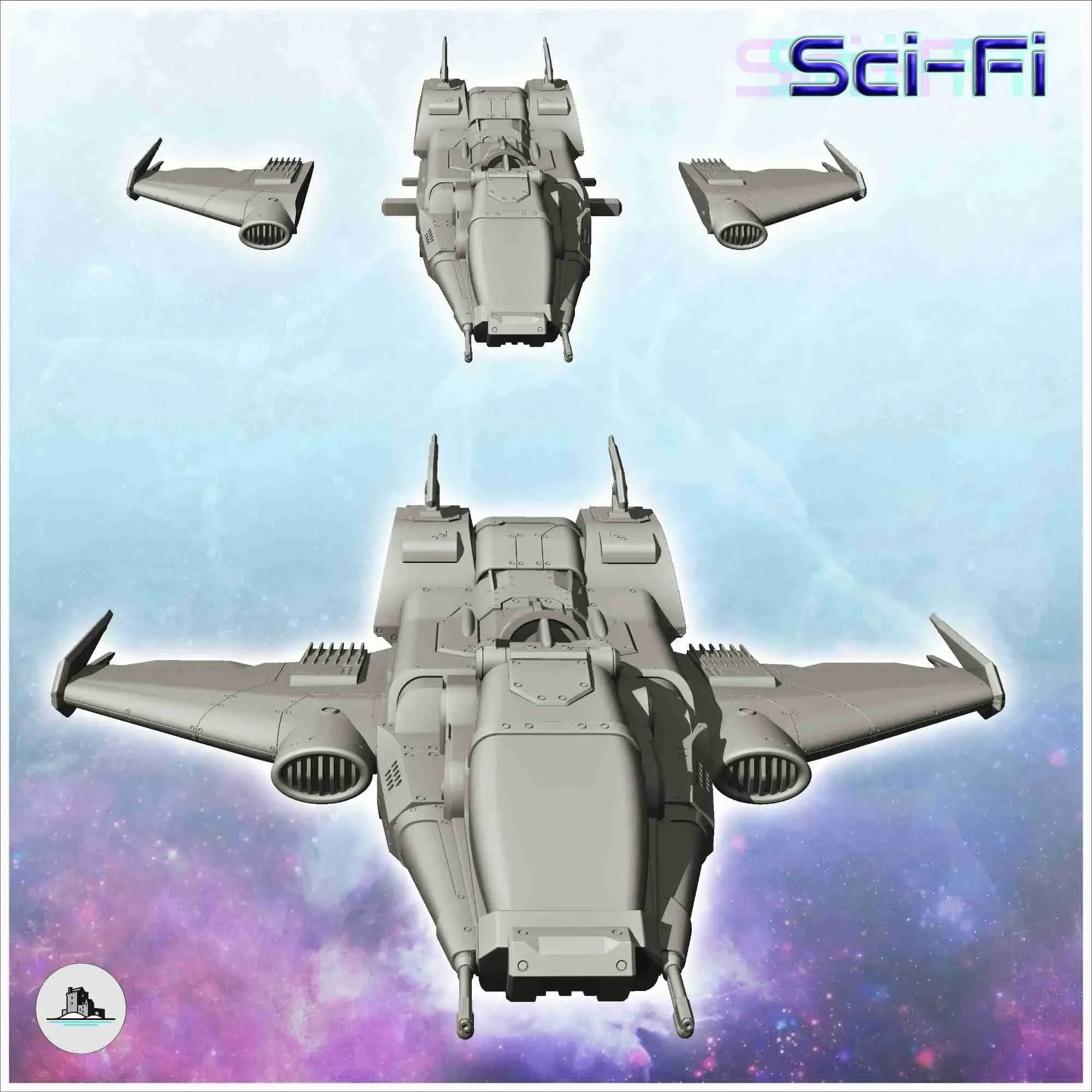 Agelastus spaceship (39) - sci-fi science fiction future 40k