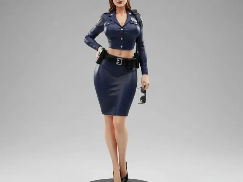 Officer Valeria Steele – Confident Police Officer Figurine