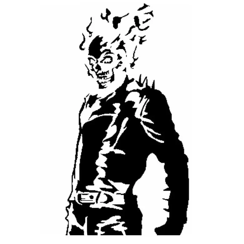 Ghost Rider stencil