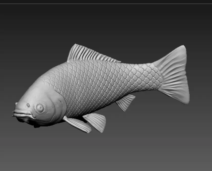 KOI-FISCH - BEREIT FÜR 3D-DRUCK