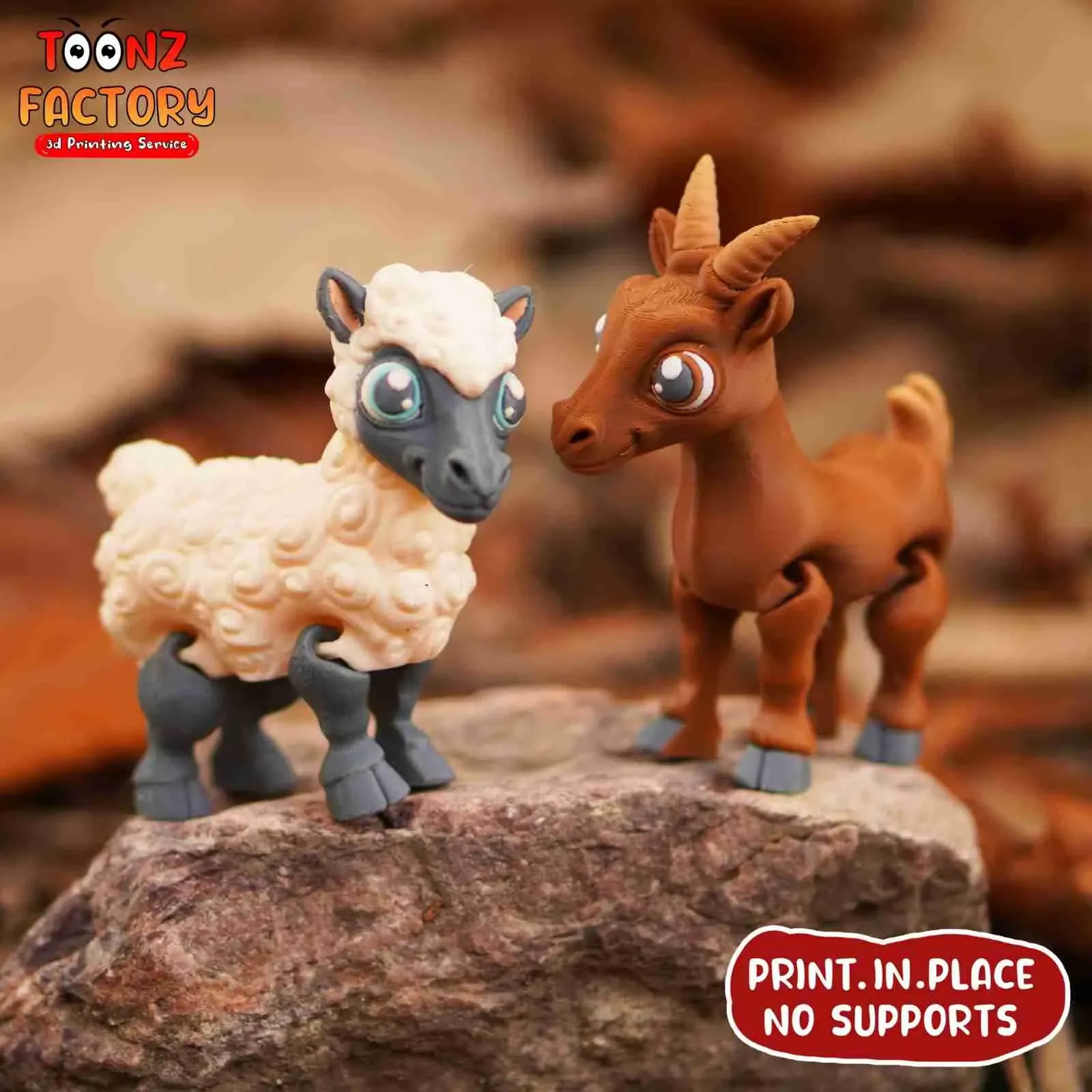 CUTE FLEXI SHEEP AND GOAT ARTICULATED