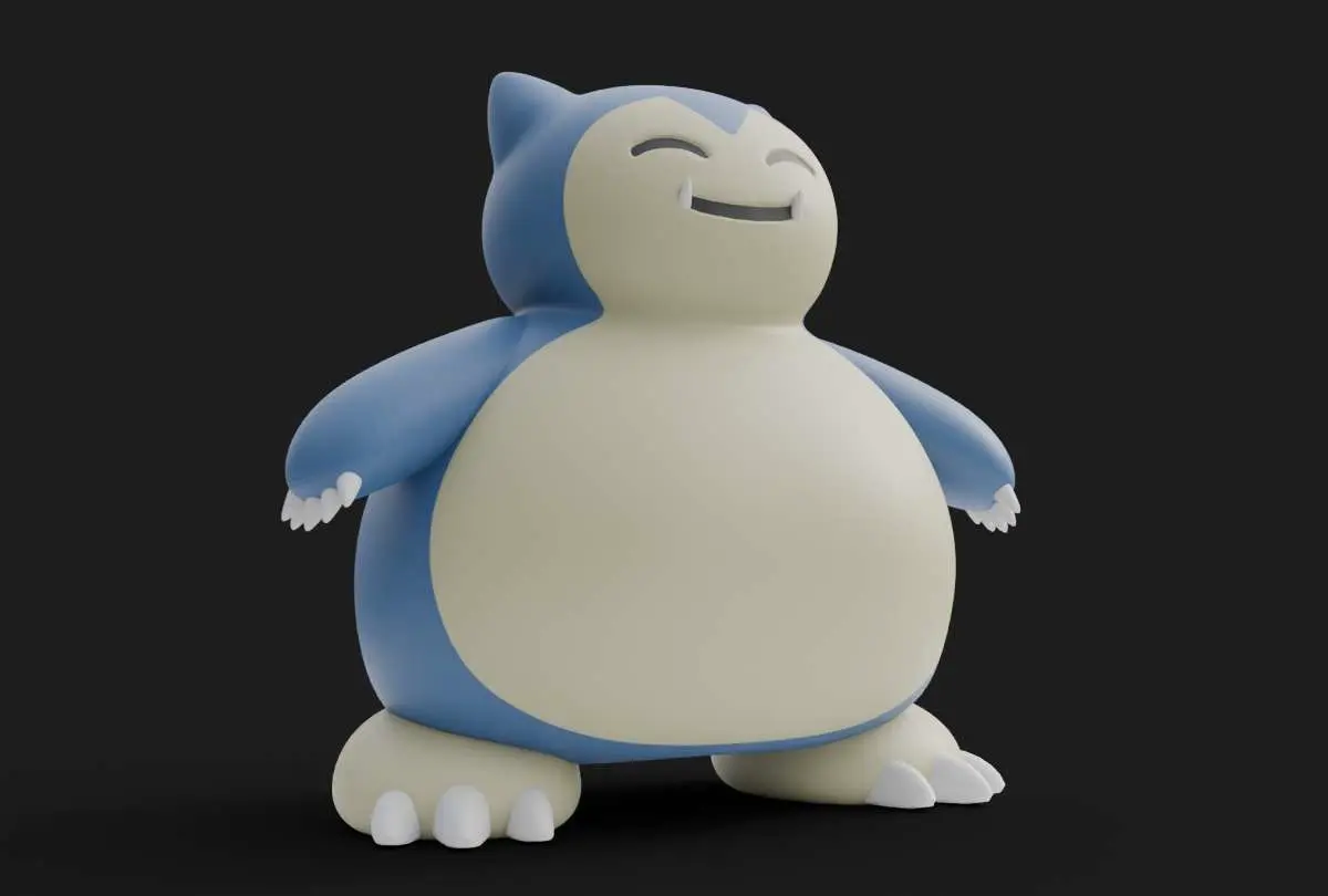 Snorlax Pokemon Heykeli Fan Art