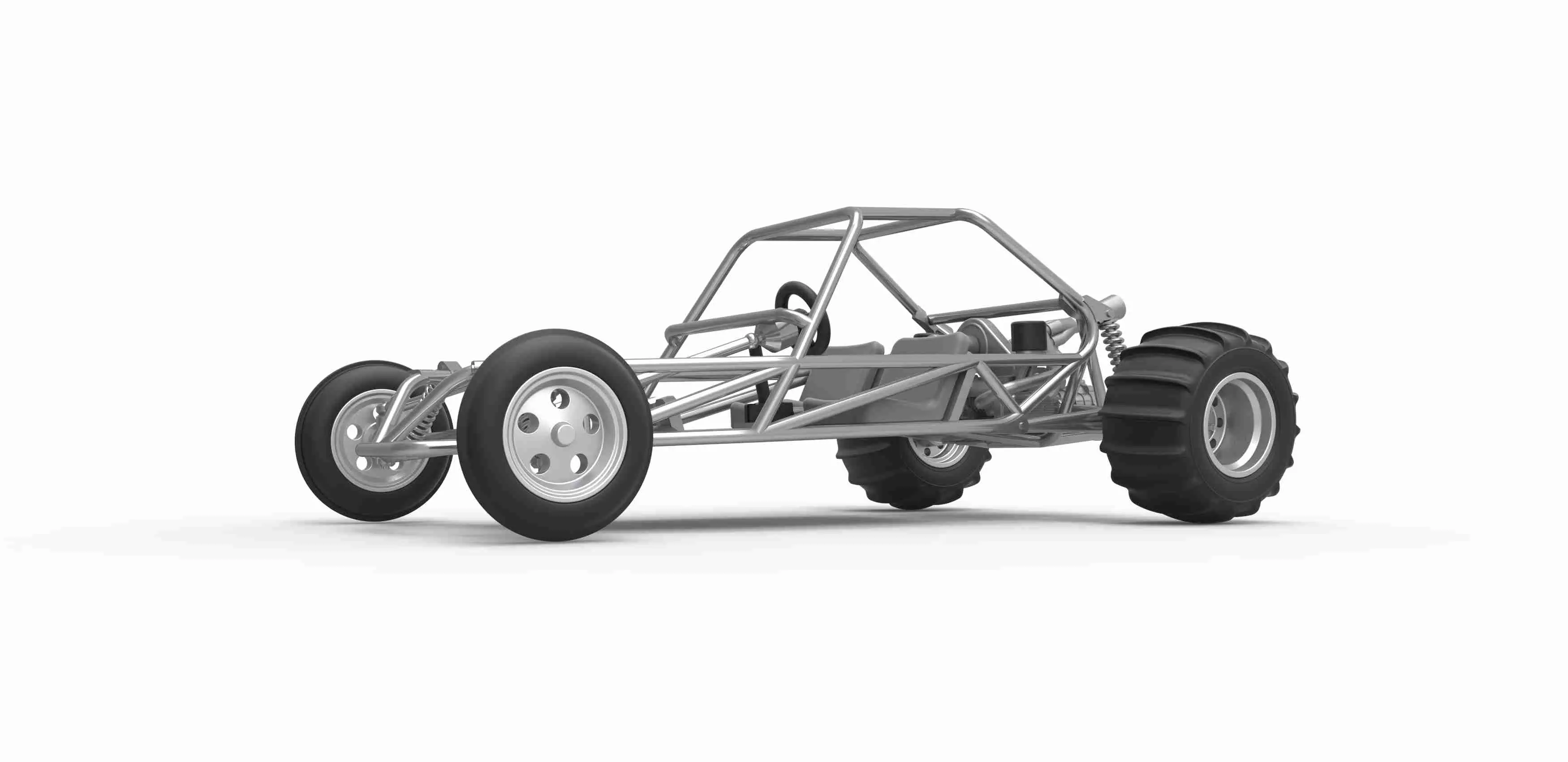 Diecast eski okul Kum Raylı buggy Versiyon 1 Ölçek 1:25