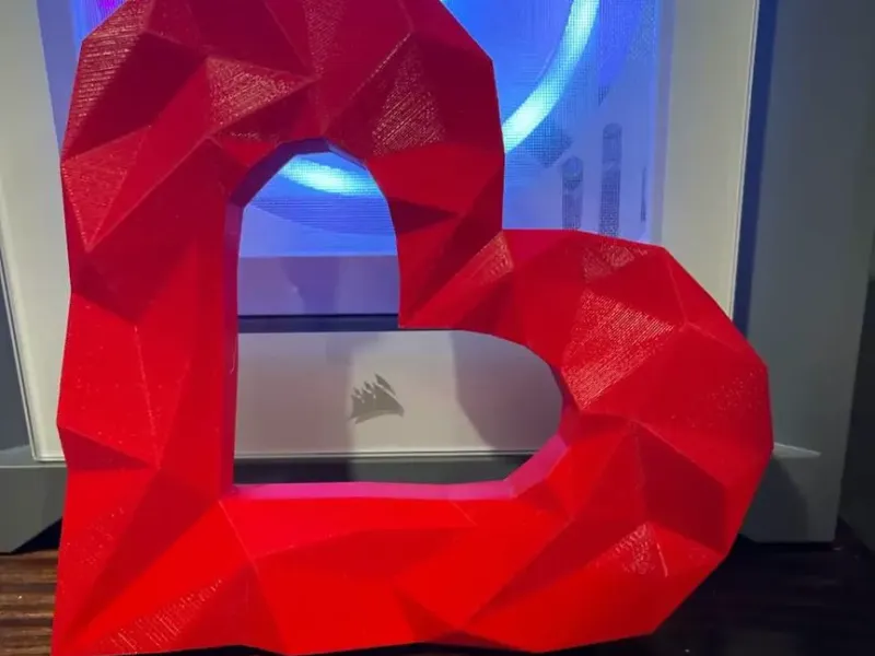 Heart low poly