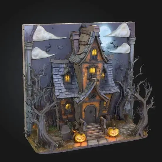 Haunted Night Manor (With optional Electrics Holder)
