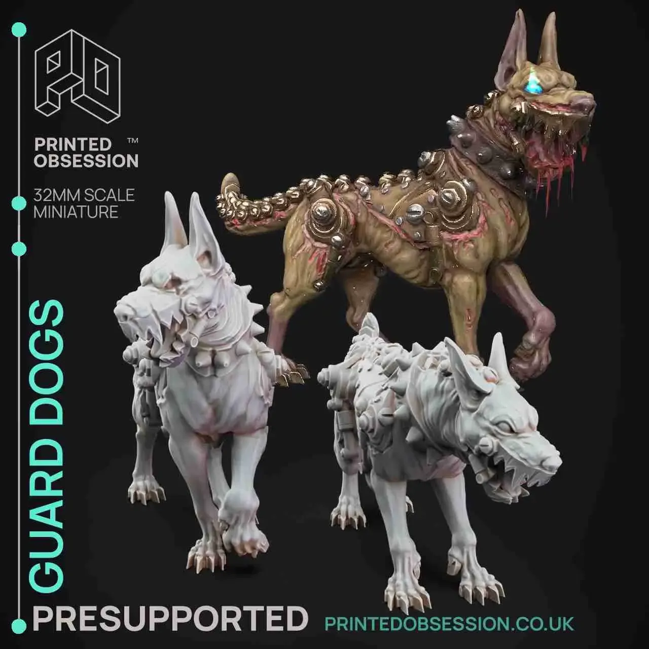 Guard Dogs- Dr Frankensteins Monster-Presupported - Illustra