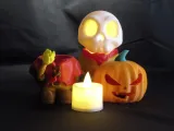LED CANDLE HOLDER PUMPKIN AND SKULL-3