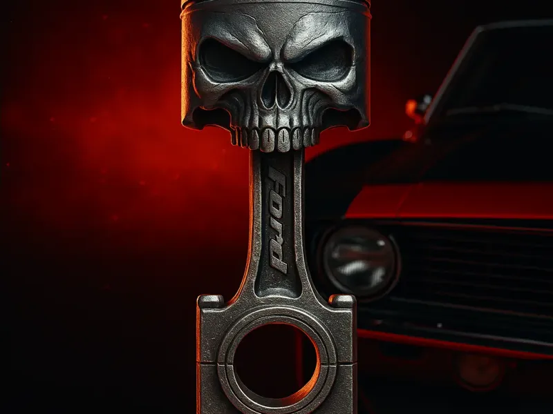KEYCHAIN SKULL PISTON