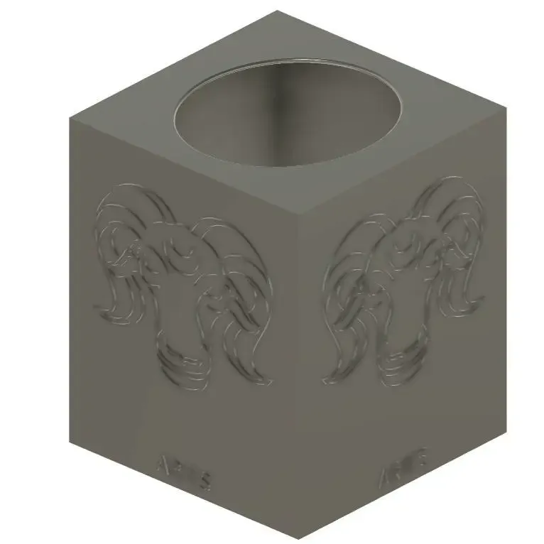 Aries Zodiac Small Tissue Box Cover