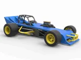 Diecast Supermodified front engine race car Scale 1 to 25-8