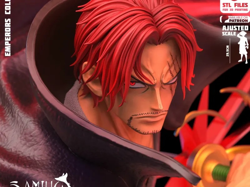 Samiho Studios - Red-Haired Shanks: STLs ready for printing