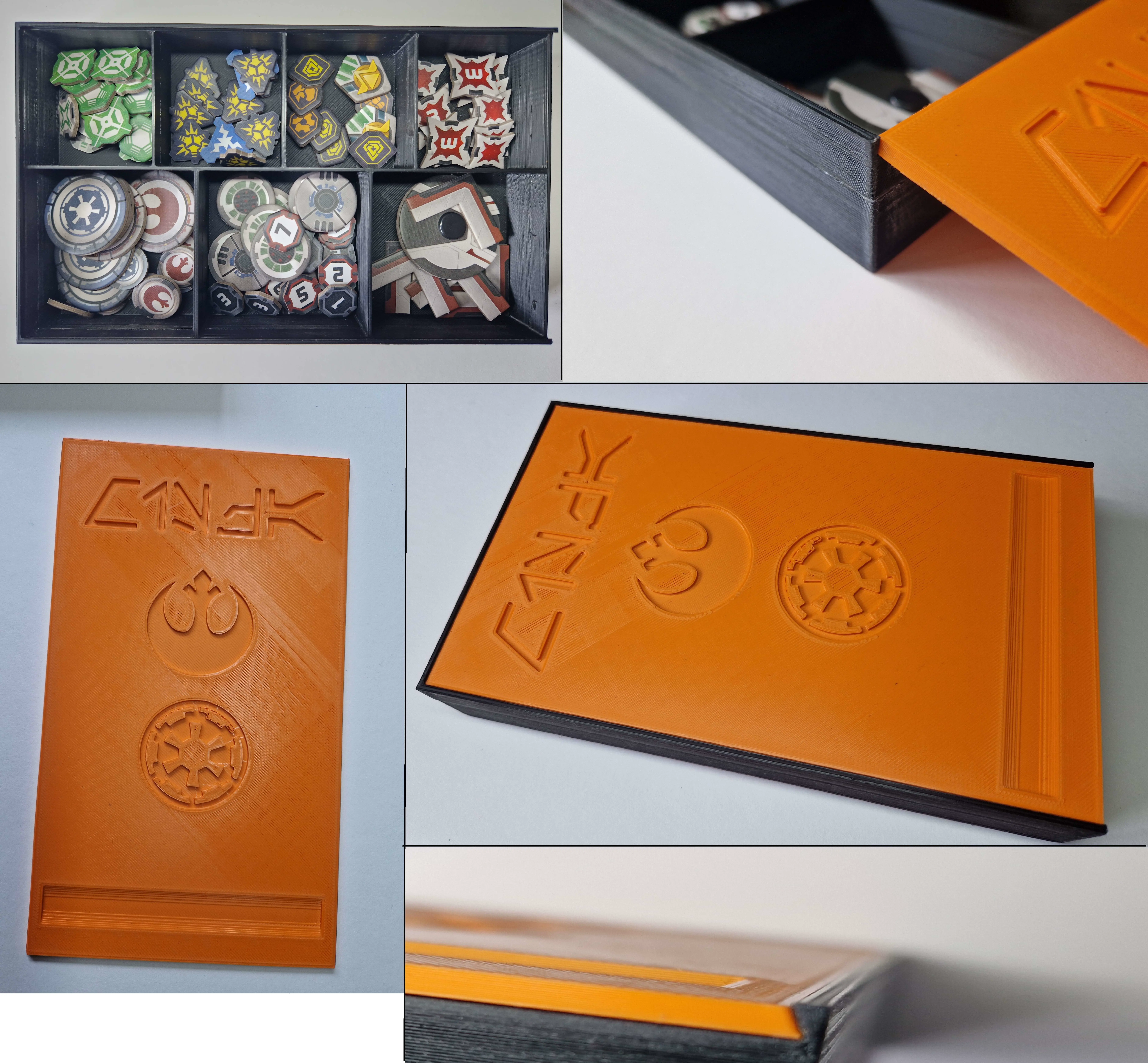 Token box for Star Wars Legion and other board games