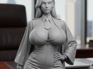 sexy woman in a suit