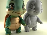 Cute 3D Turtle Model for Desk Decor and Gifts-5
