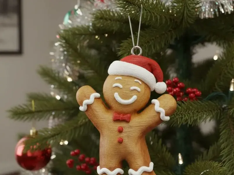 Paintable Gingerbread Man Ornament for FDM Printers