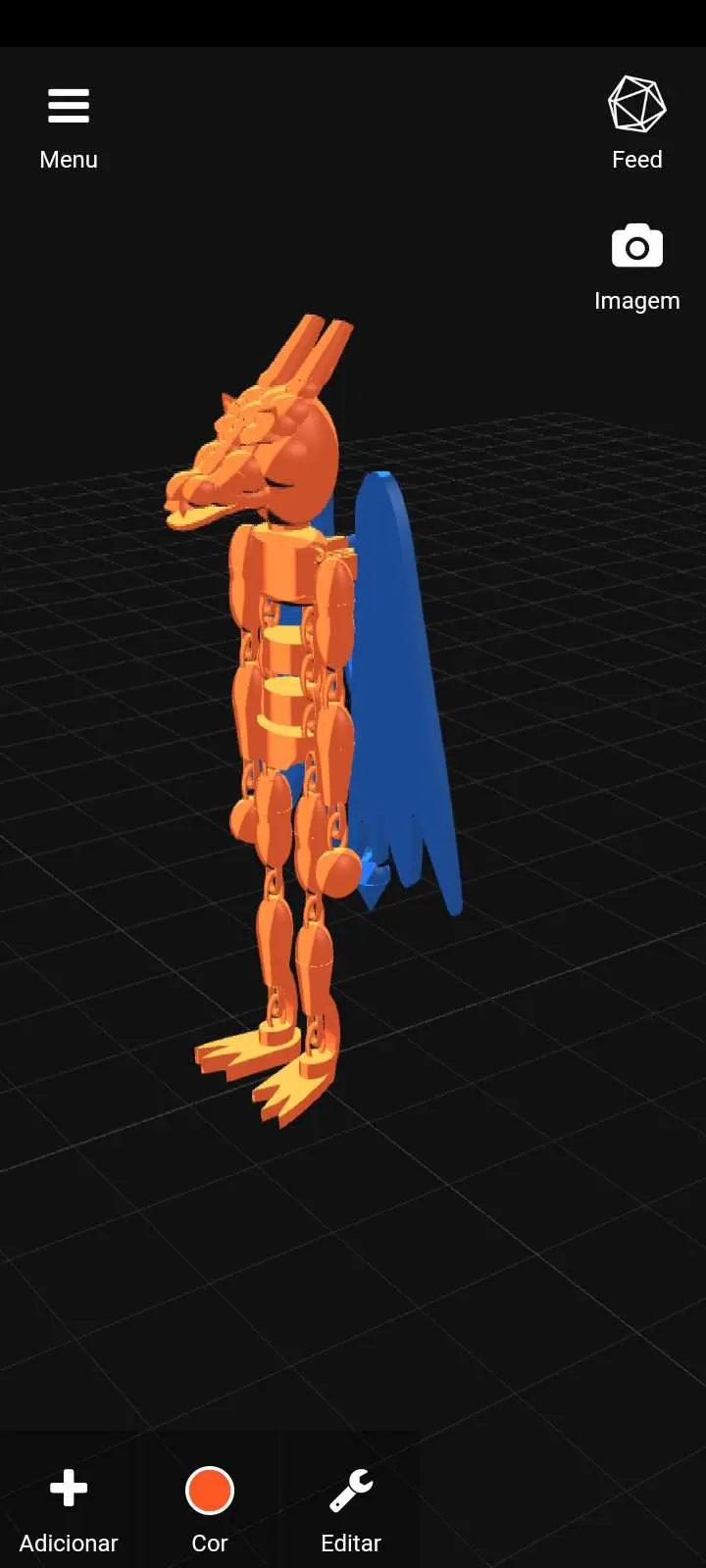 Hombre dragón articulado