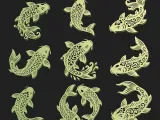 Koi Fish Floral Bundle | Japanese Style STL-2