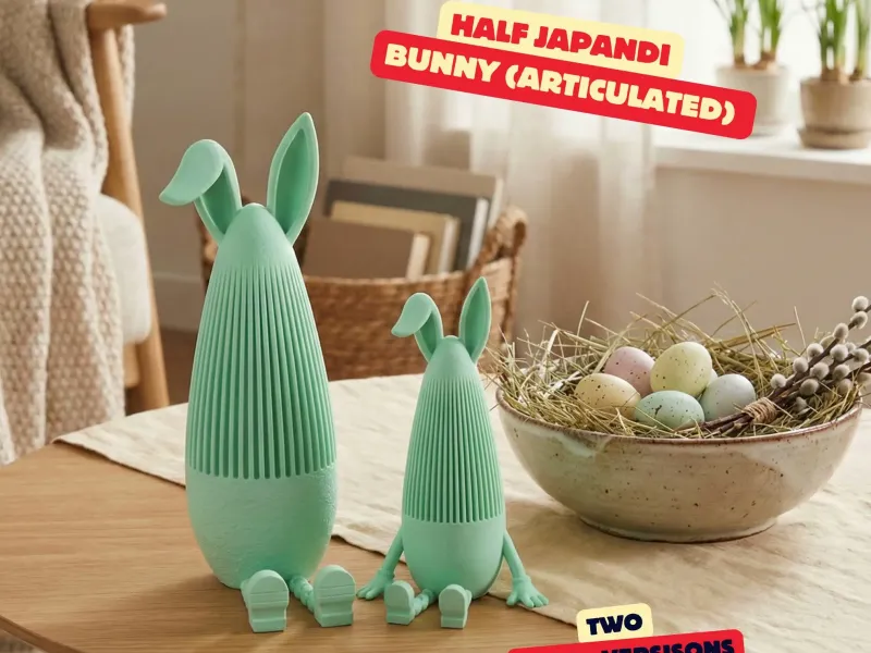 HALB JAPANDI HASE - LANGE VERSION (BEWEGLICH) / OSTERN