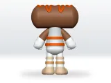Dandy world STL Caramel Drizzle Cosmo STL 3D Model Character-3