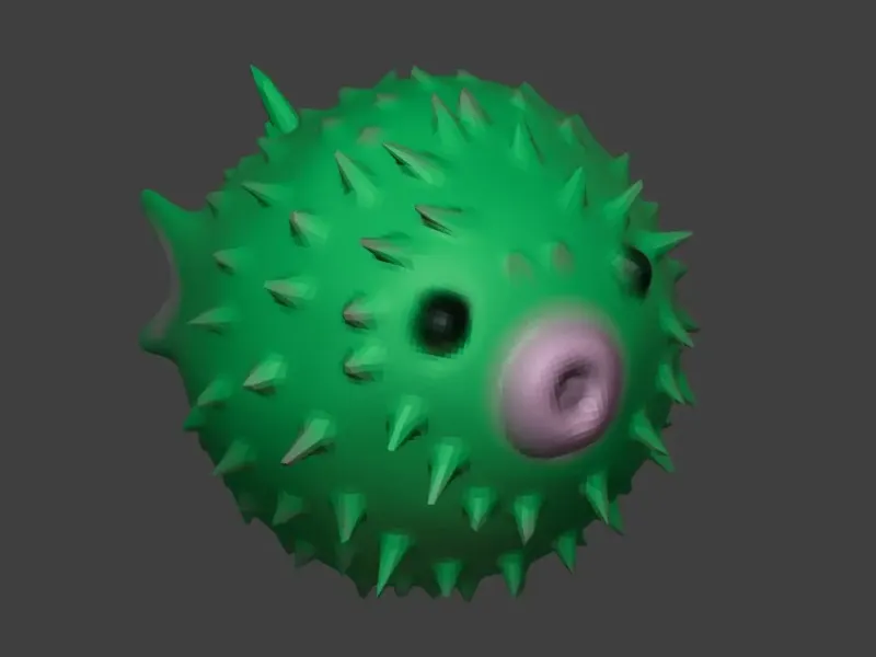 Puffer Fish Keychain
