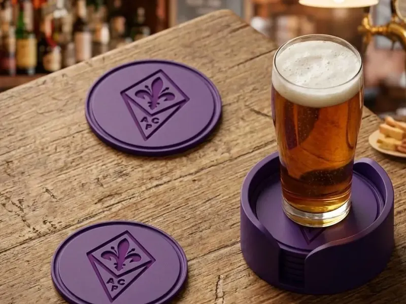 FIORENTINA COASTERS AND HOLDER