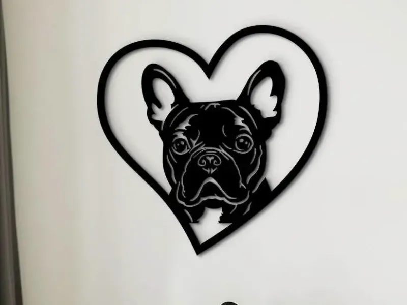 Cœur bulldog Français