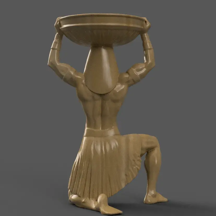 Egyptian Pharaoh urn alexa holder - candle holder 1