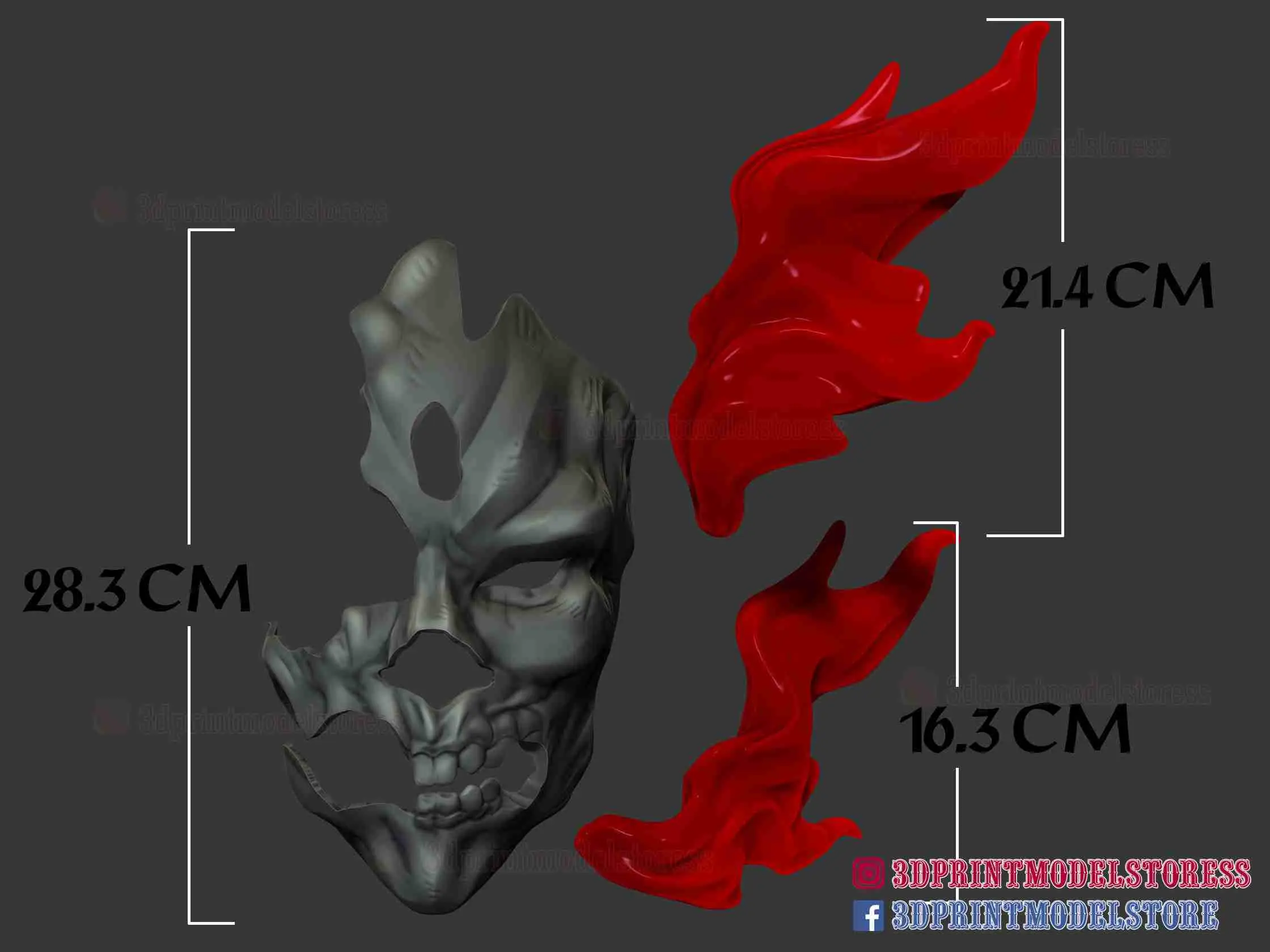 Máscara Ghost Rider - Marvel Comics Cosplay - Disfraces Halloween