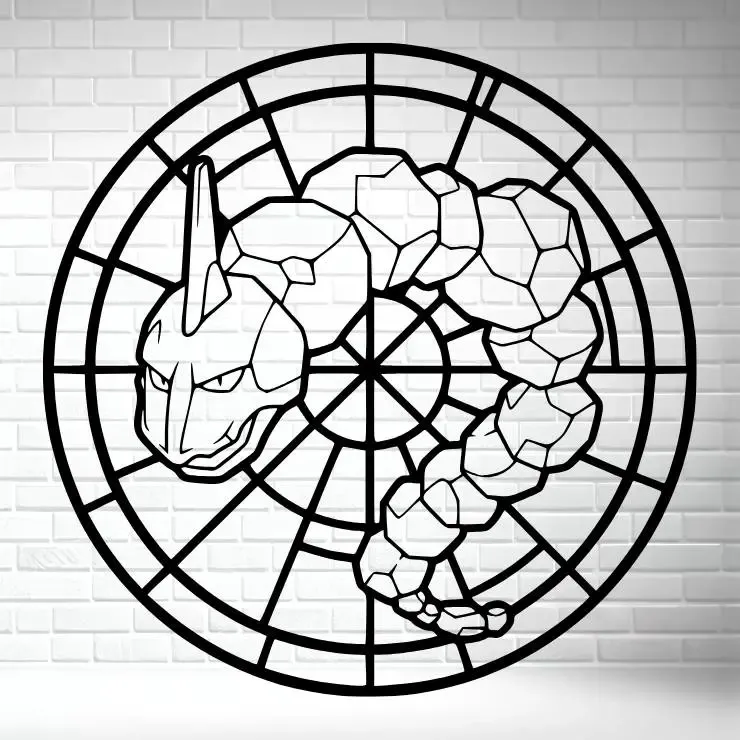 🪨🐍 “Onix Stone Serpent Wall Art”