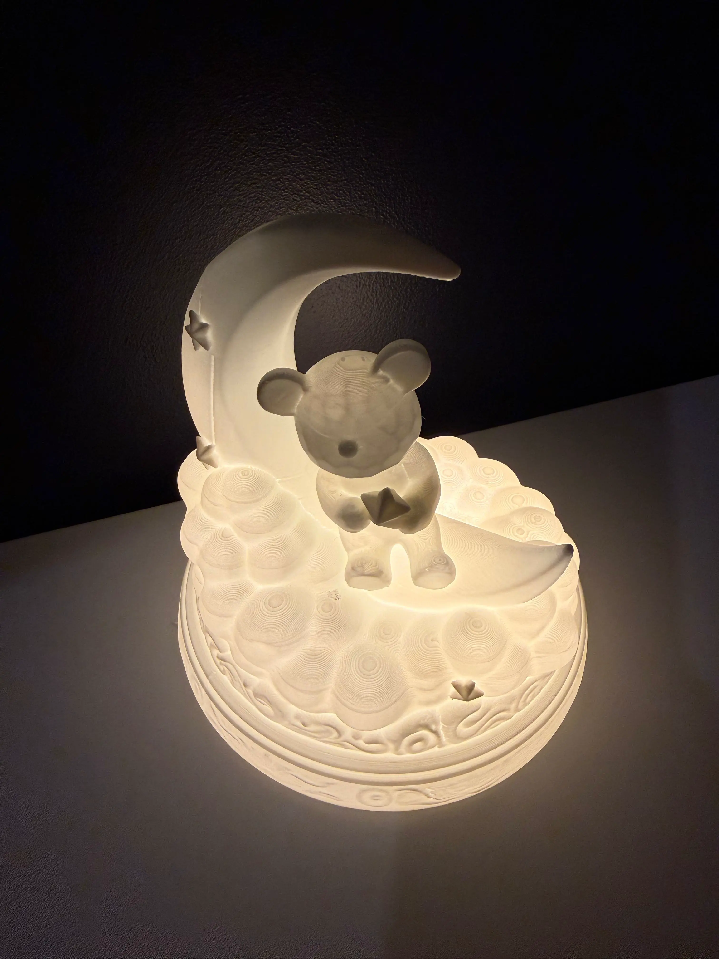 Teddy on the moon - night lamp