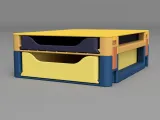 Versatile Stackable Storage Box System (200×250×H30)-1