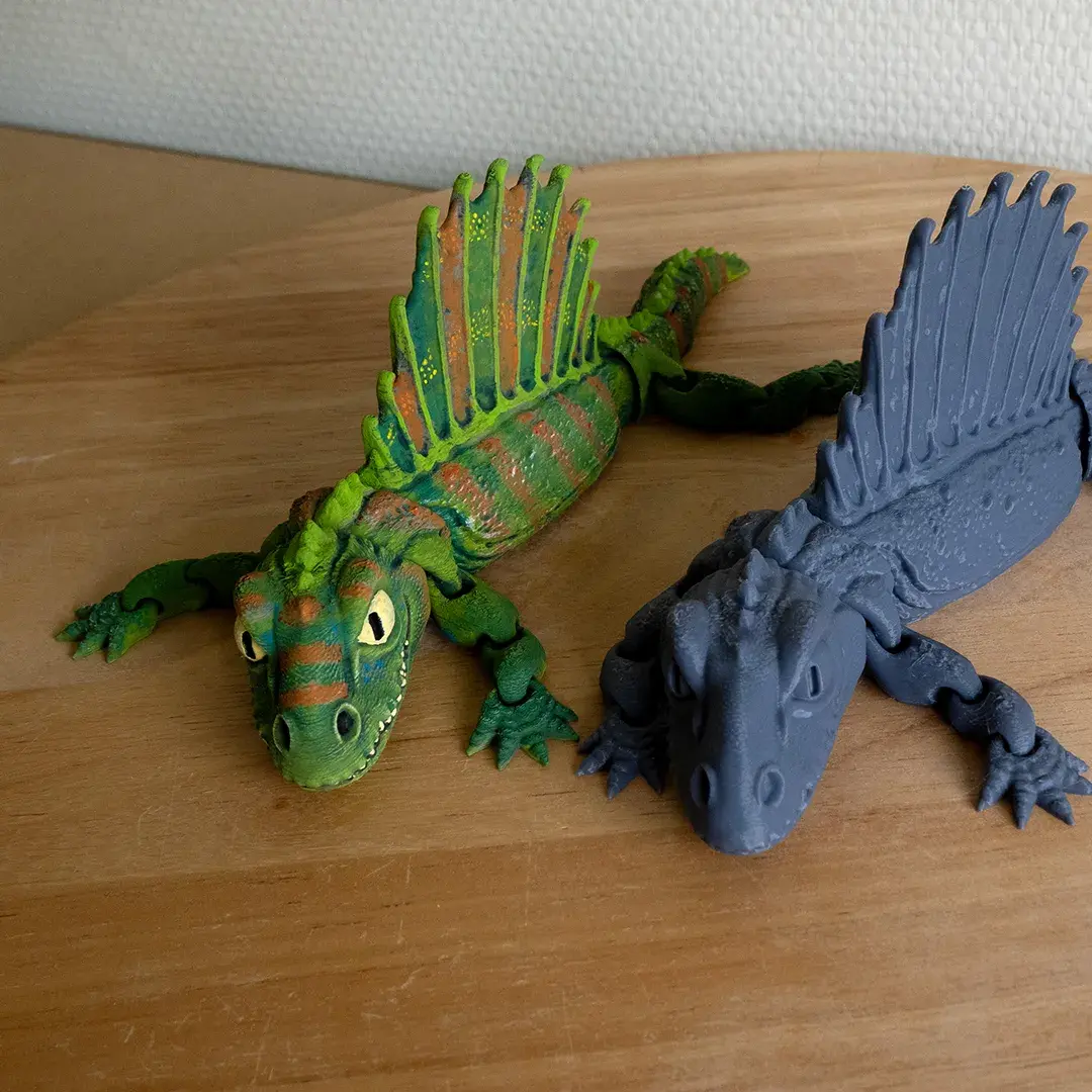 Dimetrodonte articulated flexi dinosaur toy