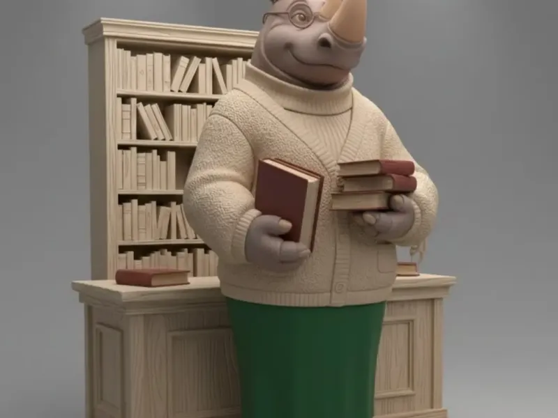 Rinoceronte Bibliotecária Zootopia 