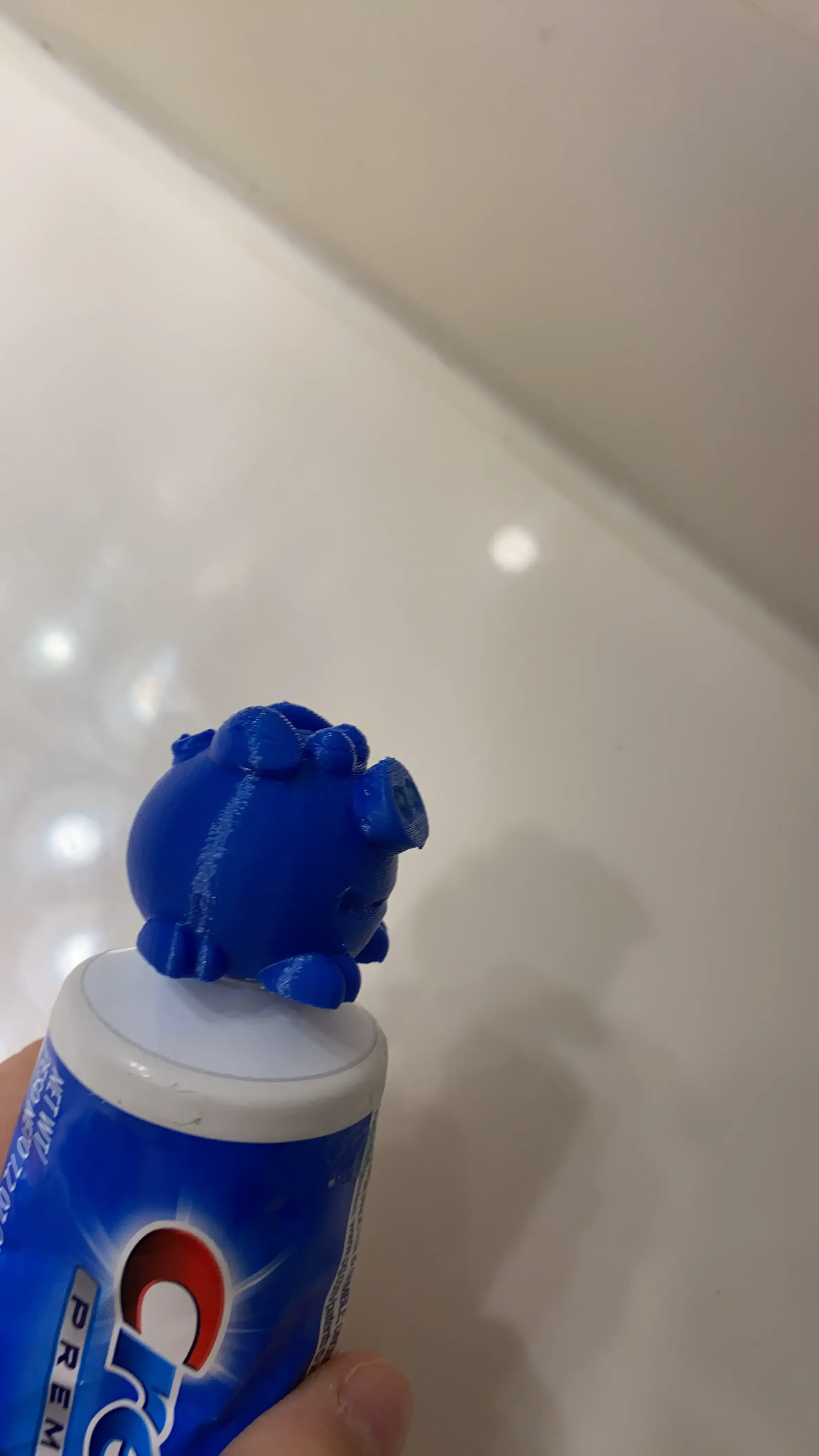 Toothpaste topper pig and plug
