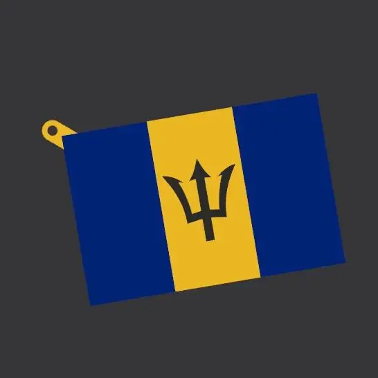 BB - BARBADOS Keychain