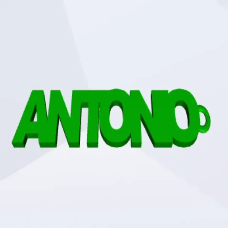 Llavero con el nombre ANTONIO.