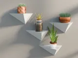 Geometric Triangle Floating Shelf-2