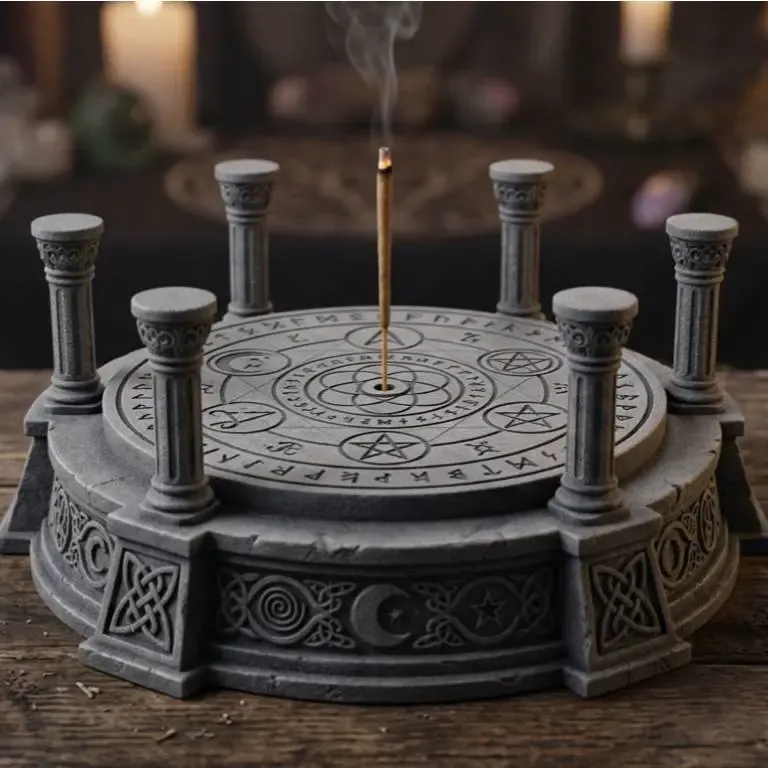 Soporte para Incienso de Altar Místico (Listo para Impresión 3D)