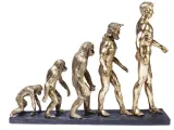 Realistic Metallic Human Evolution Sculpture 3D Model-1