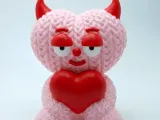 Knitted Devil Heart (cute)-1