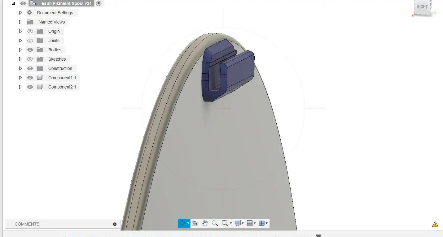 Filament Clip v5 / For Only Esun Spools