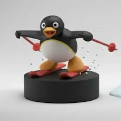 Pingu esqui