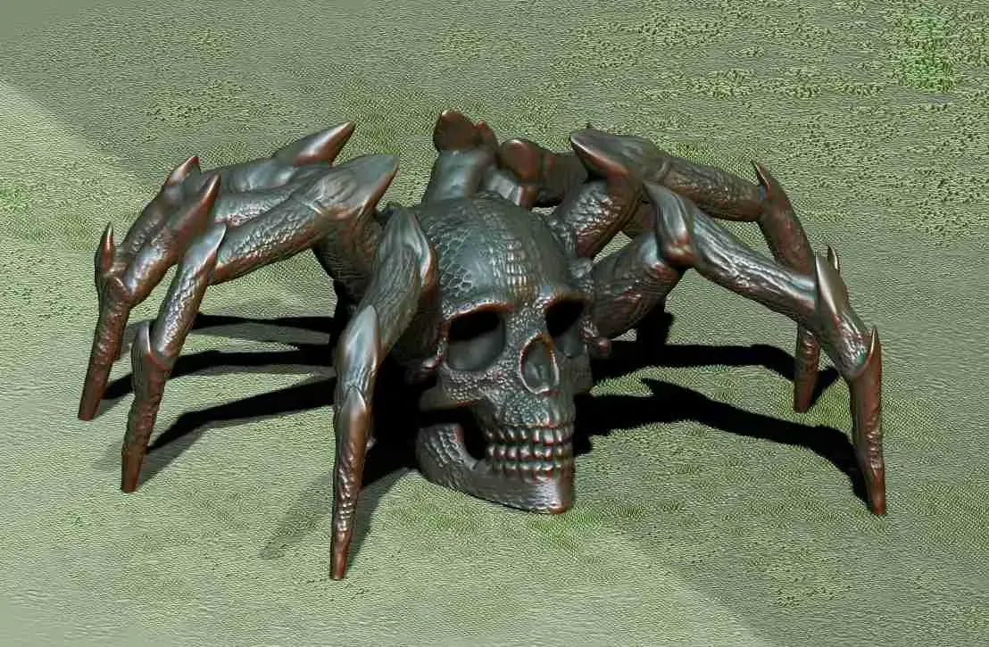 Spider Skull Creepy Halloween