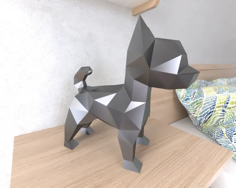 Chihuahua Dog Lowpoly Low poly