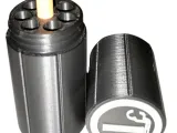 Two-color cylindrical cigar case for 8 pcs.-5
