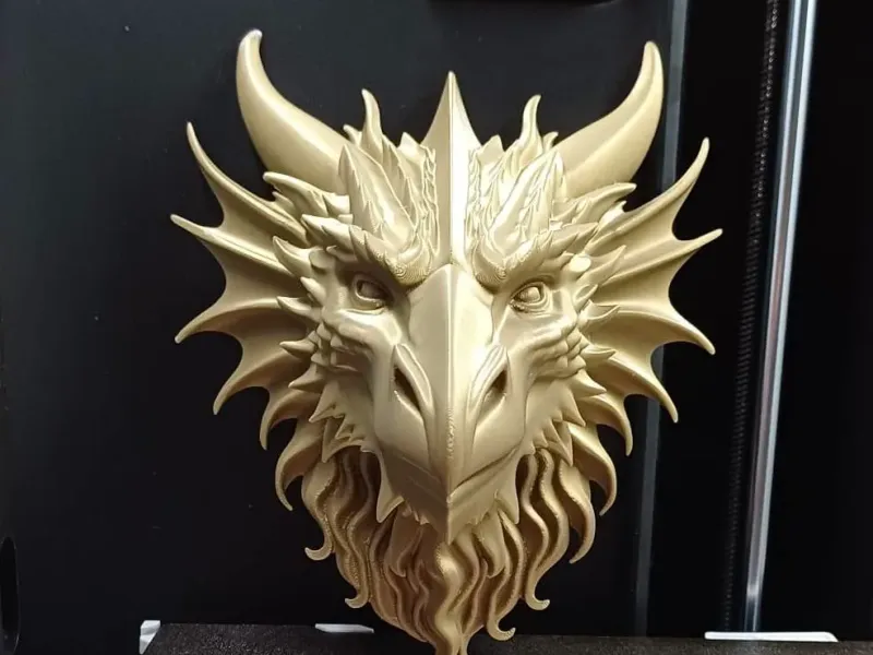 Drake Ancião – Busto de Dragão de Parede