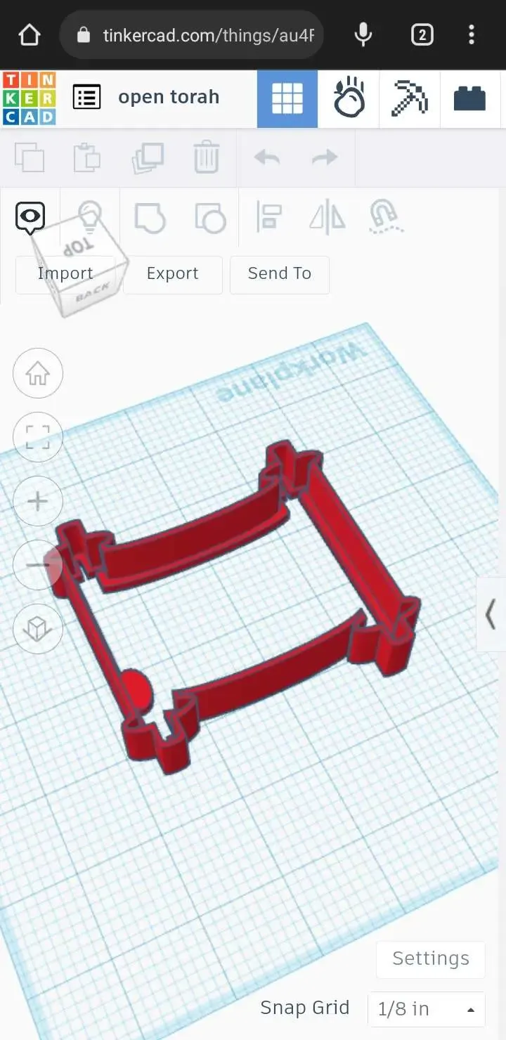 open torah cookie cutter 